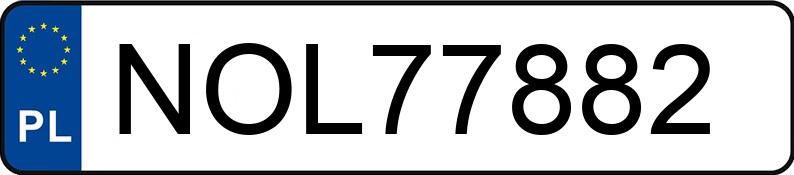 Numer rejestracyjny NOL 77882 posiada MITSUBISHI CARISMA - NOL77882