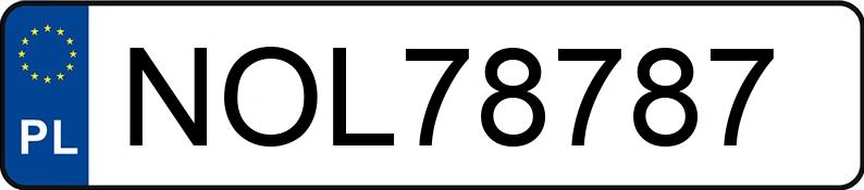 Numer rejestracyjny NOL 78787 posiada MERCEDES-BENZ E 200 CDI - NOL78787