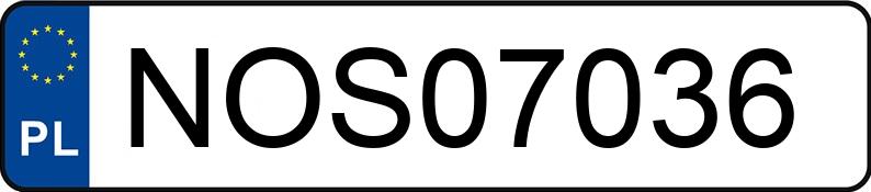 Numer rejestracyjny NOS 07036 posiada RENAULT MASTER - NOS07036