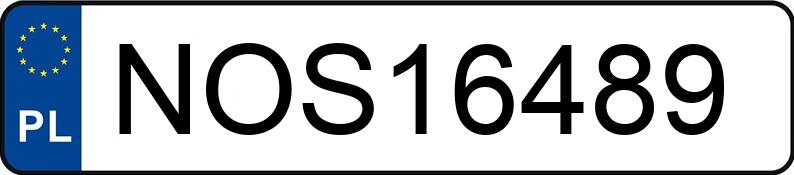 Numer rejestracyjny NOS 16489 posiada AUDI A6 - NOS16489