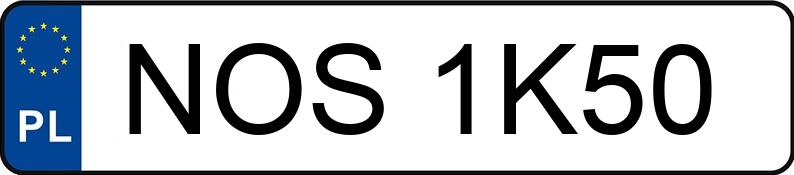 Numer rejestracyjny NOS 1K50 posiada VOLKSWAGEN Golf II 1.6 GL - NOS1K50