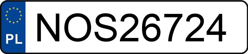 Numer rejestracyjny NOS 26724 posiada FIAT PUNTO - NOS26724