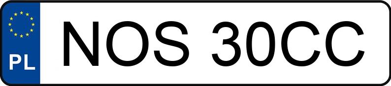 Numer rejestracyjny NOS 30CC posiada VOLKSWAGEN GOLF - NOS30CC Numer rejestracyjny NOS 30CC posiada VOLKSWAGEN GOLF - NOS30CC