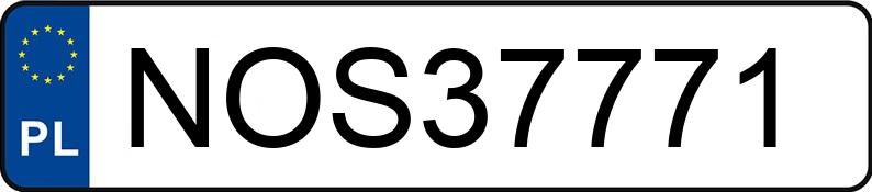 Numer rejestracyjny NOS 37771 posiada AUDI A3 - NOS37771