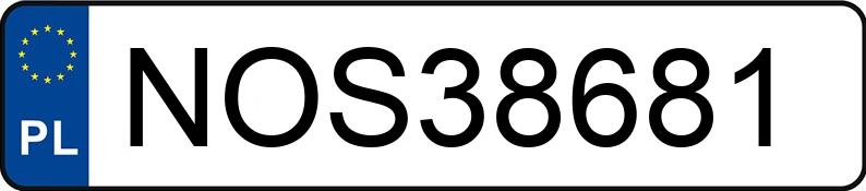 Numer rejestracyjny NOS 38681 posiada BMW 320 Diesel MR`04 E3 E90 320 Diesel MR`04 E3 E90 - NOS38681