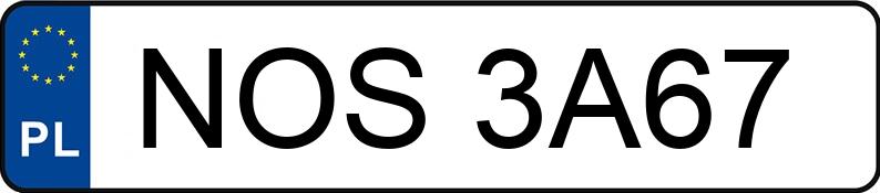 Numer rejestracyjny NOS 3A67 posiada NISSAN Pick Up TD MR`02 E3 2.9t 2.5TD Navara - NOS3A67