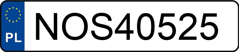 Numer rejestracyjny NOS 40525 posiada VOLVO V50 - NOS40525