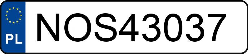 Numer rejestracyjny NOS 43037 posiada SCANIA R 500 E5 26.5t R500 LA 6x2 HNA Highline - NOS43037