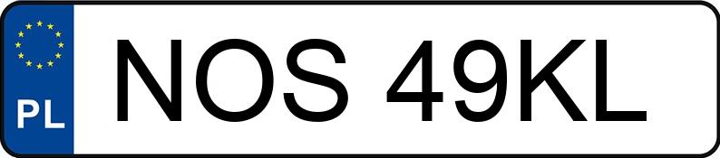 Numer rejestracyjny NOS 49KL posiada BMW 320D - NOS49KL