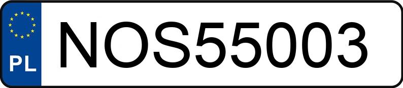 Numer rejestracyjny NOS 55003 posiada HONDA ZR-V - NOS55003