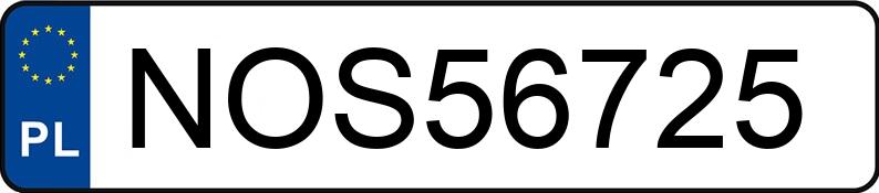 Numer rejestracyjny NOS 56725 posiada KIA RIO - NOS56725