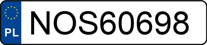 Numer rejestracyjny NOS 60698 posiada CHEVROLET CORVETTE - NOS60698 Numer rejestracyjny NOS 60698 posiada CHEVROLET CORVETTE - NOS60698