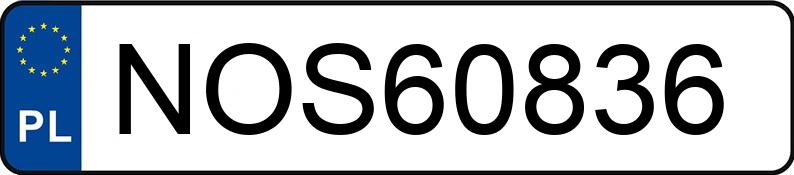 Numer rejestracyjny NOS 60836 posiada BMW 320i Cabrio Kat. E36 320i Cabrio Kat. E36 - NOS60836