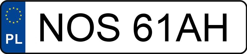 Numer rejestracyjny NOS 61AH posiada MERCEDES-BENZ 180 - NOS61AH