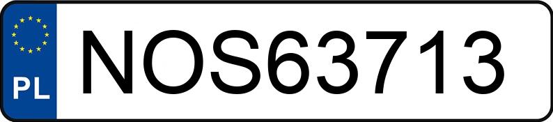 Registreringsnumret NOS 63713 har VOLVO 850 Kat. 850 Kat. - NOS63713