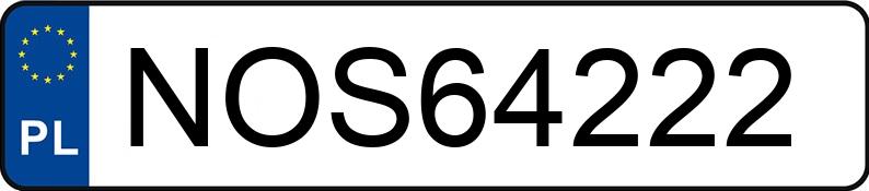 Die Registrierungsnummer NOS 64222 hat DODGE DURANGO - NOS64222