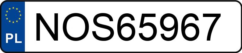 Numer rejestracyjny NOS 65967 posiada AUDI A6 Avant 2.0 TDi MR`11 E5 4G A6 Avant 2.0 TDi MR`11 E5 4G - NOS65967