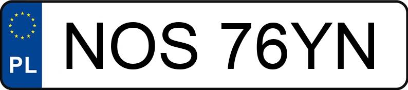 Numer rejestracyjny NOS 76YN posiada VOLKSWAGEN GOLF 1.3 - NOS76YN