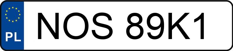 Registreringsnummeret NOS 89K1 har DAIMLERCHRYSLER E 320 CDI - NOS89K1