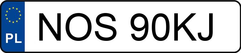 Numer rejestracyjny NOS 90KJ posiada MAZDA 3 - 1.6 MR`03 E3 Active - NOS90KJ