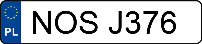 Numer rejestracyjny NOS J376 posiada DAEWOO / FSO Lanos 1.4 Kat. MR`97 E3 S - NOSJ376