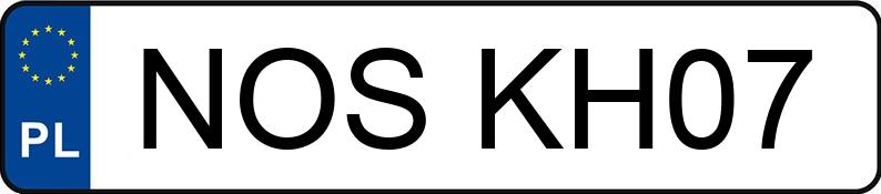 Numer rejestracyjny NOS KH07 posiada E RIDE PRO SE E RIDE PRO - NOSKH07