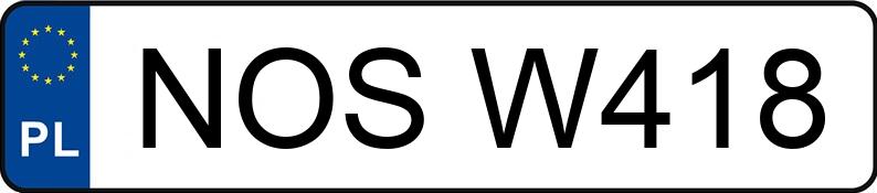 Numer rejestracyjny NOS W418 posiada YAMAHA Sportowe od 600 ccm YZF 750 R - NOSW418