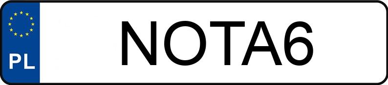 Numer rejestracyjny NOT A6 posiada ROMET PONY 50-M-2 - NOTA6