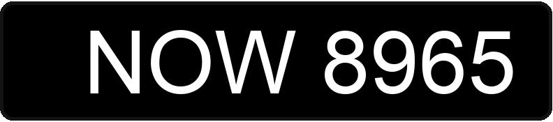 Numer rejestracyjny NOW 8965 posiada SKODA 105 - NOW8965