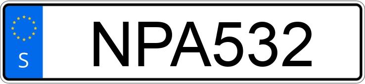 Numer rejestracyjny NPA532 posiada Volvo 764-687 GLE Numer rejestracyjny NPA532 posiada Volvo 764-687 GLE