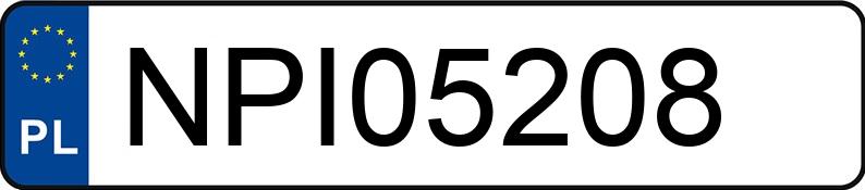 Numer rejestracyjny NPI 05208 posiada TOYOTA AURIS - NPI05208 Numer rejestracyjny NPI 05208 posiada TOYOTA AURIS - NPI05208