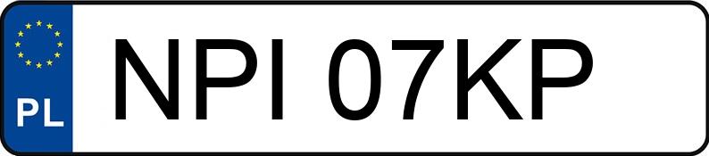 Le numéro d’enregistrement NPI 07KP a HORWIN EK1 EK1 - NPI07KP