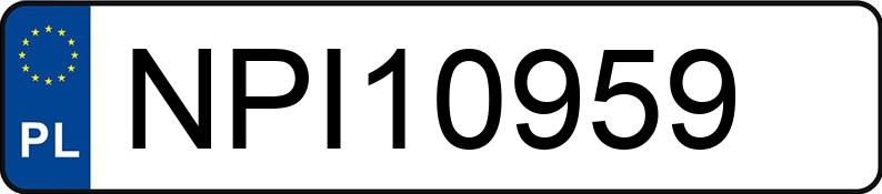 Numer rejestracyjny NPI 10959 posiada VOLKSWAGEN PASSAT - NPI10959