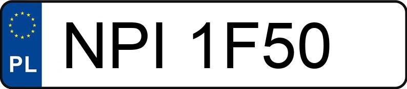 Numer rejestracyjny NPI 1F50 posiada DAIMLERCHRYSLER 300 D - NPI1F50