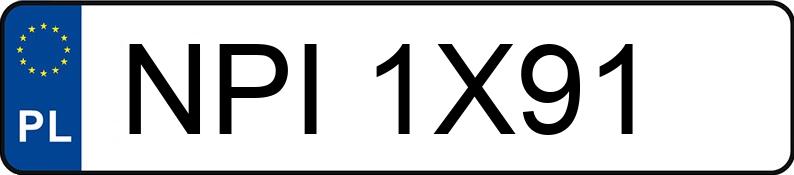 Registreringsnumret NPI 1X91 har BMW 318i Coupe Kat. E36 s Aut. - NPI1X91