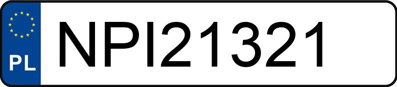 Numer rejestracyjny NPI 21321 posiada BMW 320 - NPI21321