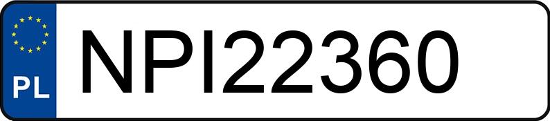 Numer rejestracyjny NPI 22360 posiada BMW 320D - NPI22360