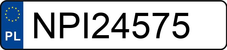 Numer rejestracyjny NPI 24575 posiada TOYOTA YARIS - NPI24575 Numer rejestracyjny NPI 24575 posiada TOYOTA YARIS - NPI24575