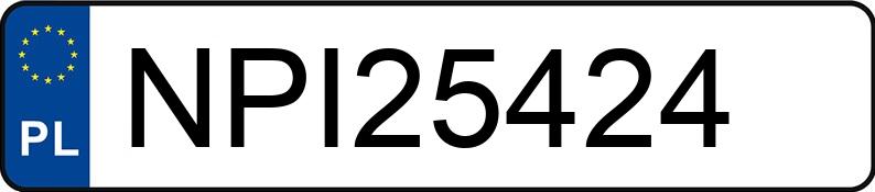 Numer rejestracyjny NPI 25424 posiada FORD MONDEO - NPI25424 Numer rejestracyjny NPI 25424 posiada FORD MONDEO - NPI25424