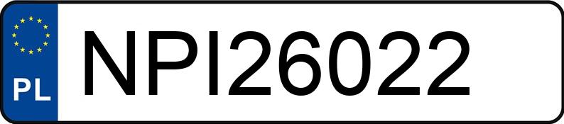 Numer rejestracyjny NPI 26022 posiada AUDI A6 - NPI26022