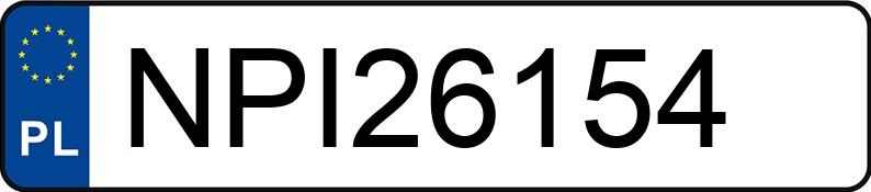 Numer rejestracyjny NPI 26154 posiada DAEWOO LANOS 1.5 KAT - NPI26154