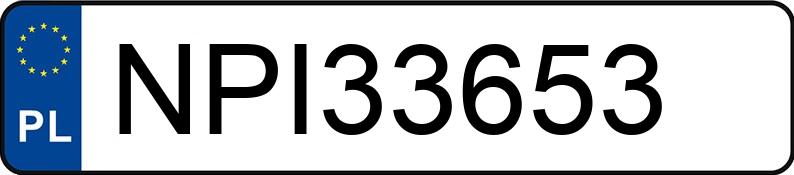 Numer rejestracyjny NPI 33653 posiada AUDI A4 AVANT - NPI33653 Numer rejestracyjny NPI 33653 posiada AUDI A4 AVANT - NPI33653