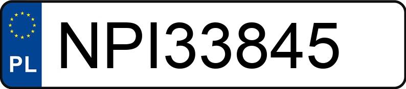 Numer rejestracyjny NPI 33845 posiada BMW 320 Touring Diesel MR`06 E4 E91 320 Touring Diesel MR`06 E4 E91 - NPI33845