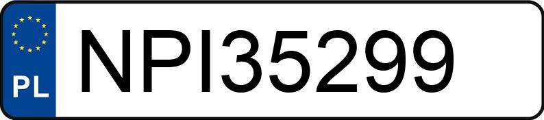 El número de registro NPI 35299 tiene BMW 330i MR`16 E6 F30 330i MR`16 E6 F30 - NPI35299
