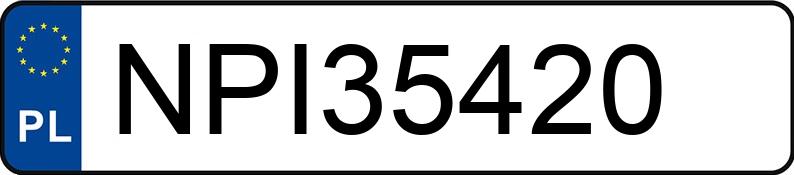 Numer rejestracyjny NPI 35420 posiada BMW 335 Diesel DPF MR`04 E4 E90 Steptronic - NPI35420