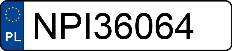 Numer rejestracyjny NPI 36064 posiada KIA Sportage 1.6 CRDi MR`19 E6d L 4WD - NPI36064