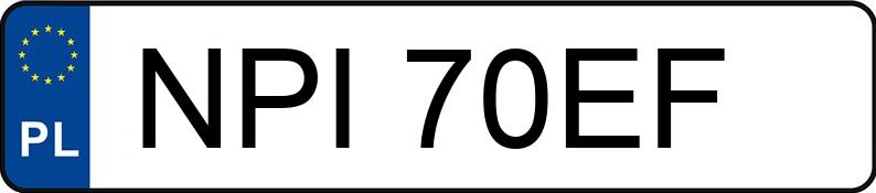 Numer rejestracyjny NPI 70EF posiada LONGJIA  LJ50QT-K - NPI70EF