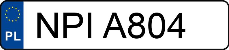 Numer rejestracyjny NPI A804 posiada DAEWOO / FSO Matiz 0.8 Kat. MR`98 S - NPIA804