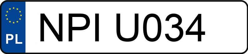 Numer rejestracyjny NPI U034 posiada VOLKSWAGEN JETTA 1.9 TDI - NPIU034