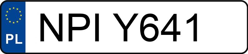 Numer rejestracyjny NPI Y641 posiada VOLKSWAGEN PASSAT 1.9 TDI - NPIY641